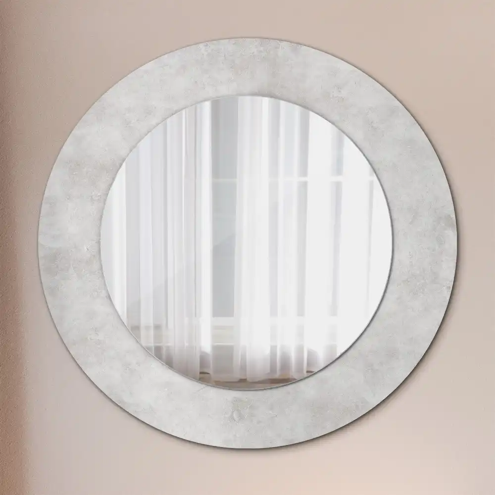 Round decorative mirror Concrete texture