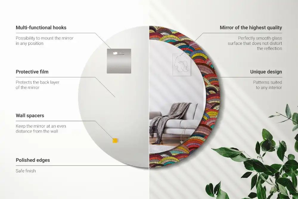 Round wall mirror decor Ornament