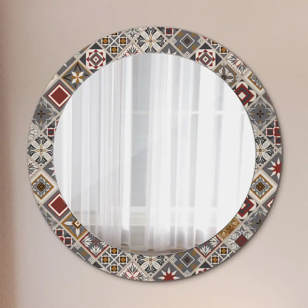 Round wall mirror decor Turkish pattern