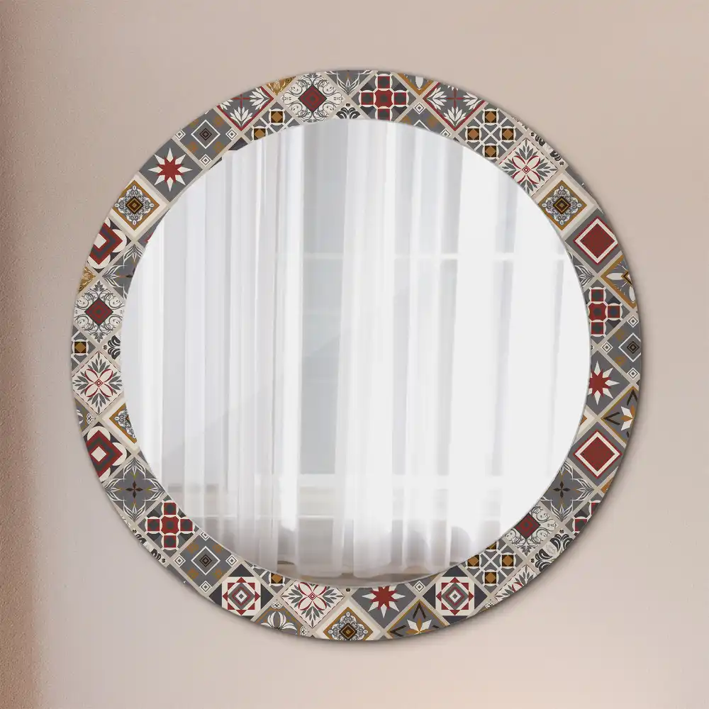 Round wall mirror decor Turkish pattern