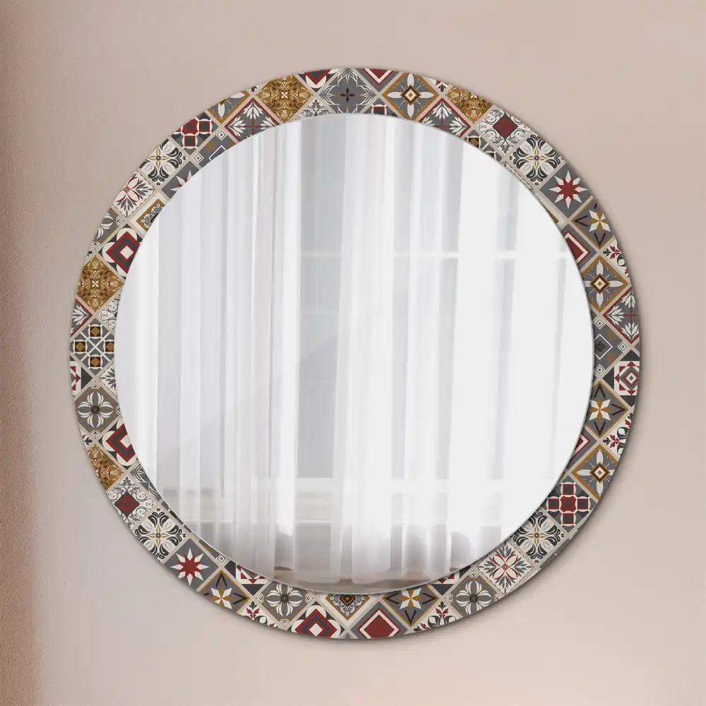 Round wall mirror decor Turkish pattern