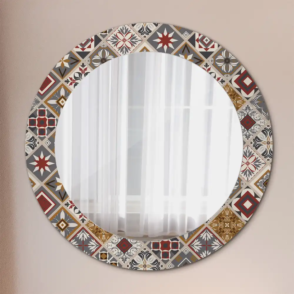 Round wall mirror decor Turkish pattern