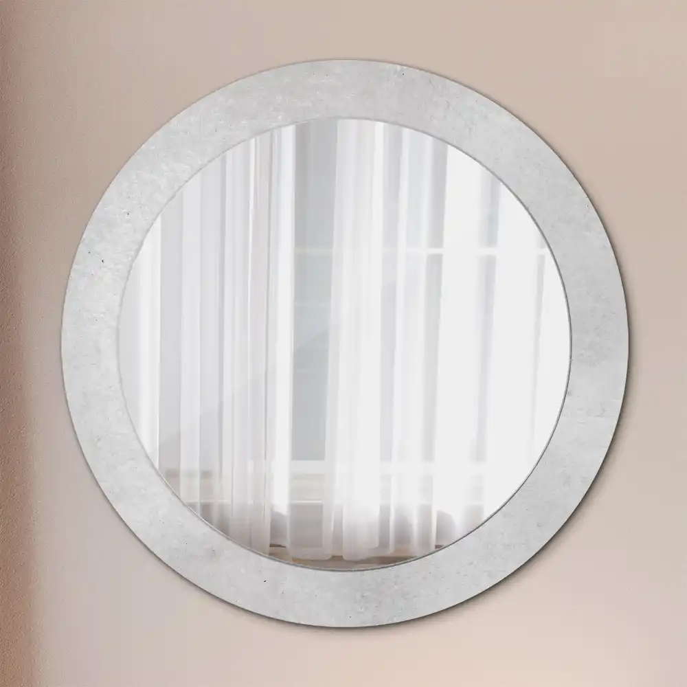 Round decorative mirror Concrete texture
