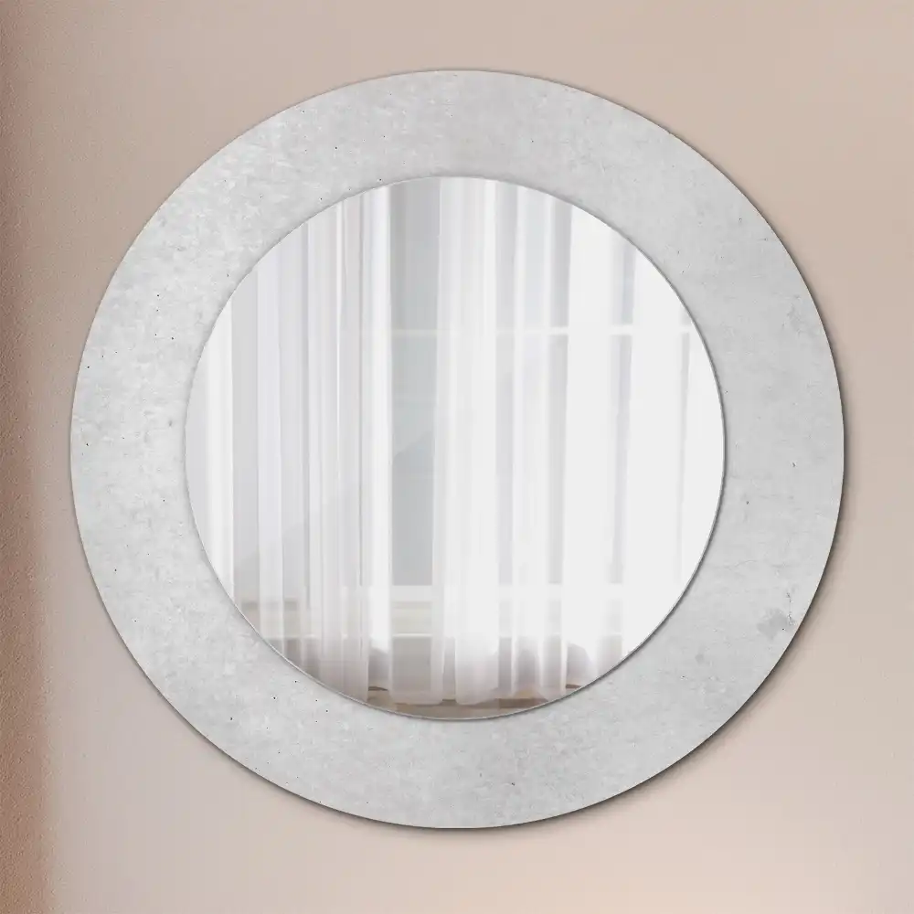 Round decorative mirror Concrete texture