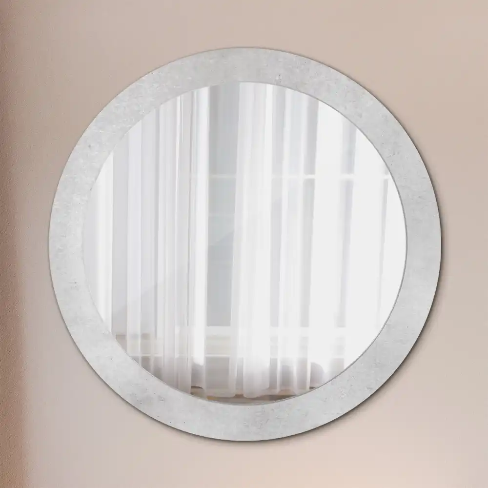 Round decorative mirror Concrete texture