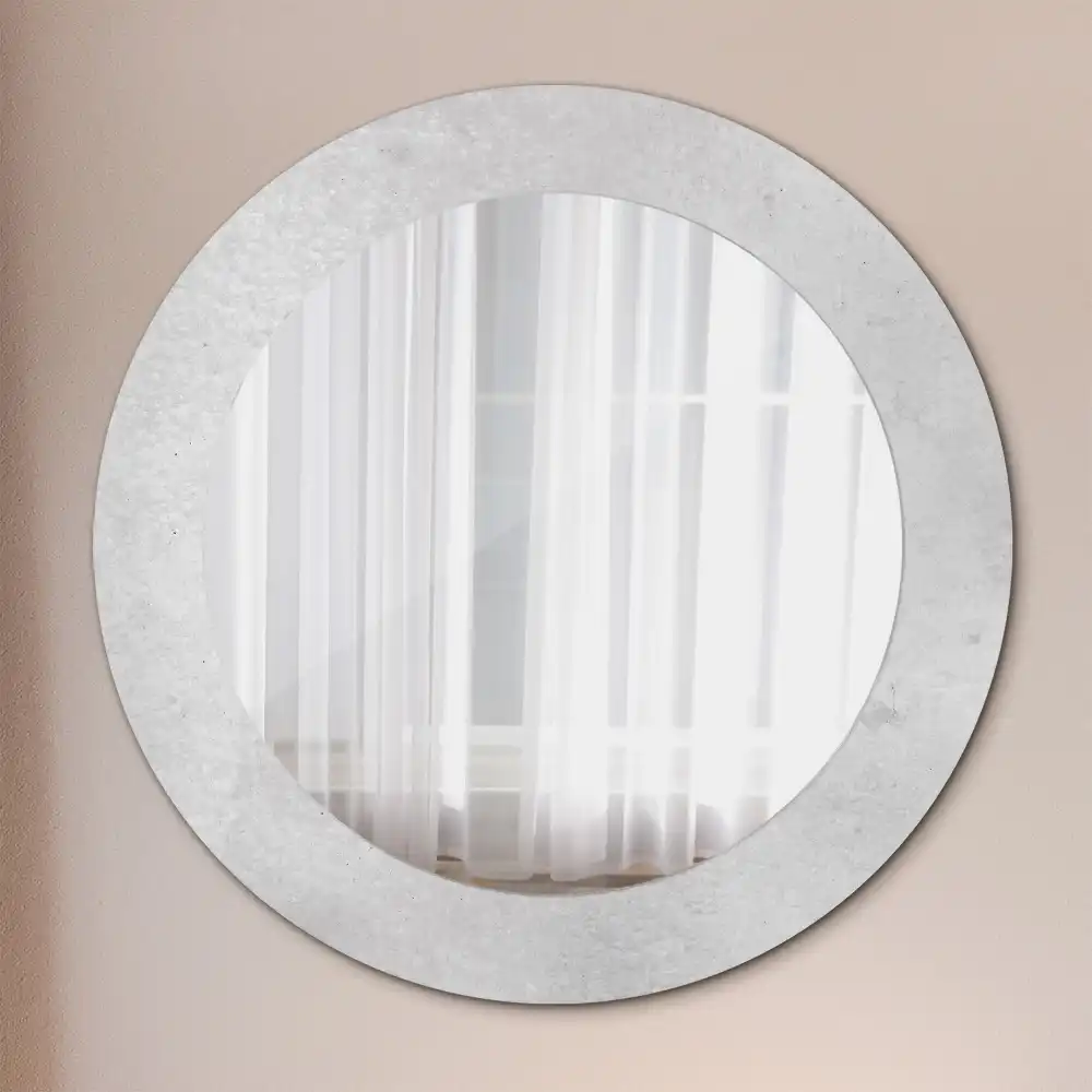 Round decorative mirror Concrete texture