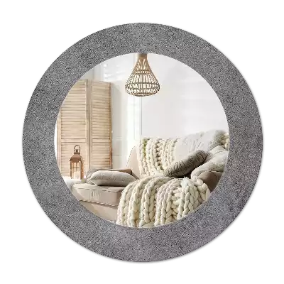 Round decorative mirror Concrete texture