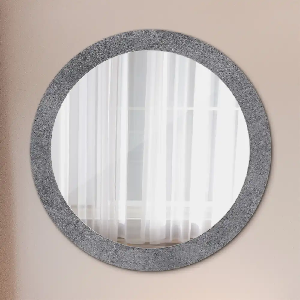 Round decorative mirror Concrete texture