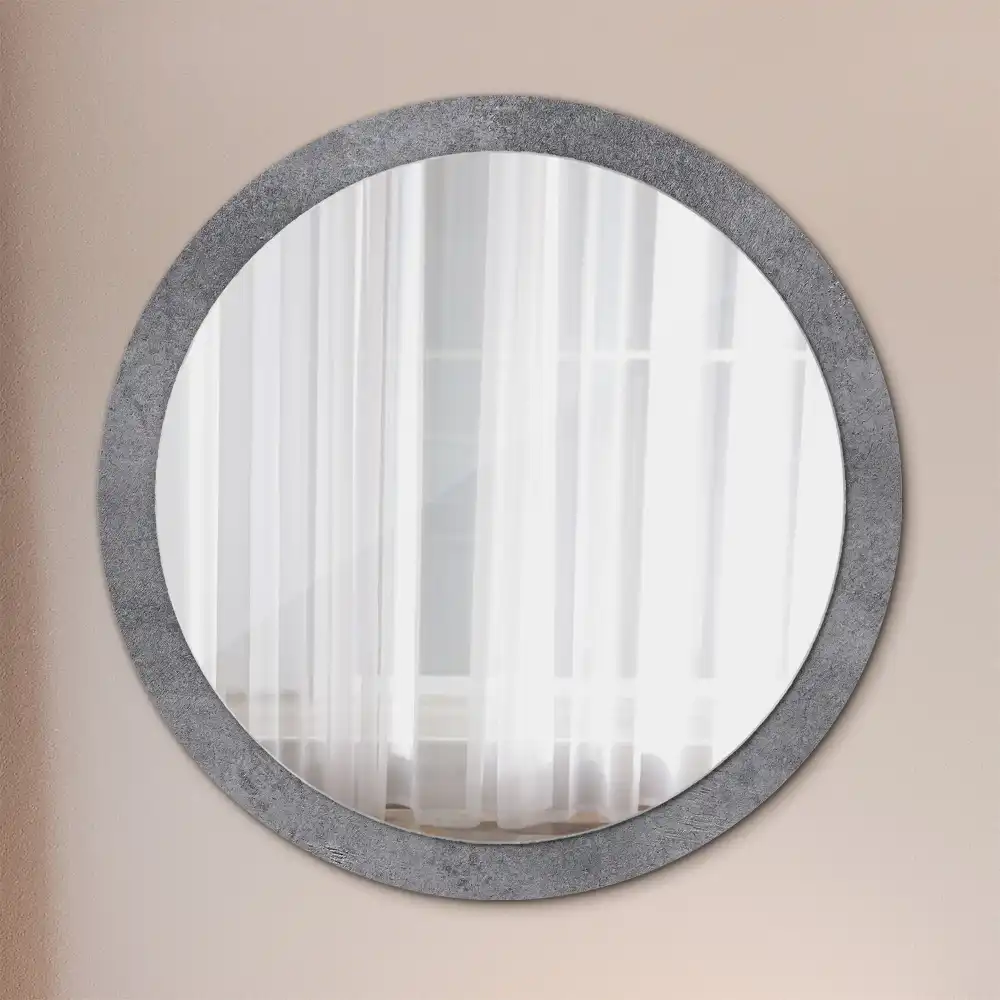 Round decorative mirror Concrete texture