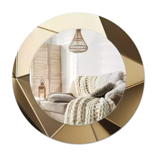 Round decorative mirror Modern abstraction