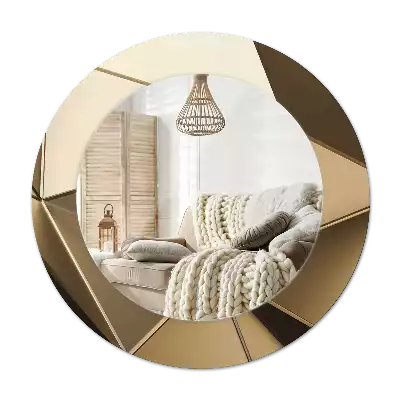 Round decorative mirror Modern abstraction