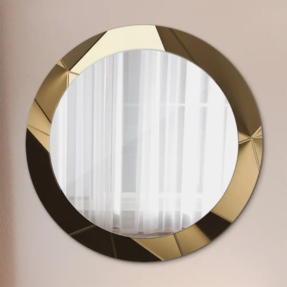 Round decorative mirror Modern abstraction