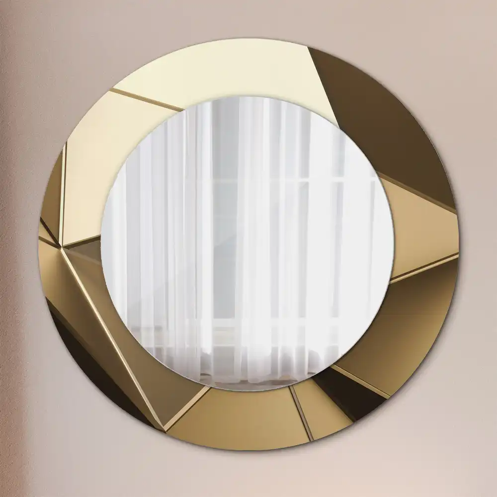 Round decorative mirror Modern abstraction