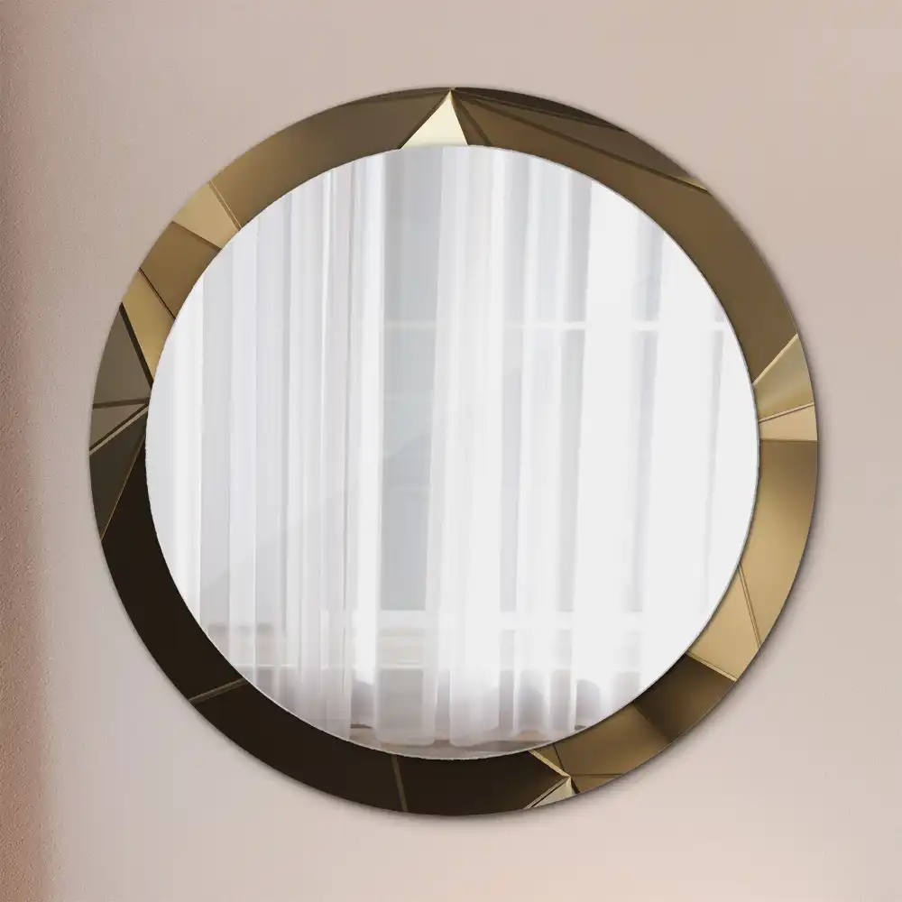 Round decorative mirror Modern abstraction