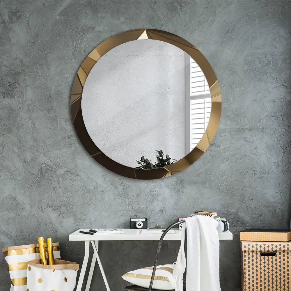 Round decorative mirror Modern abstraction