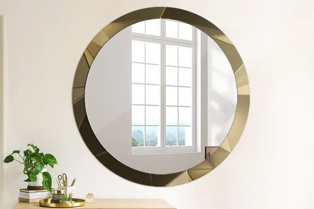 Round decorative mirror Modern abstraction