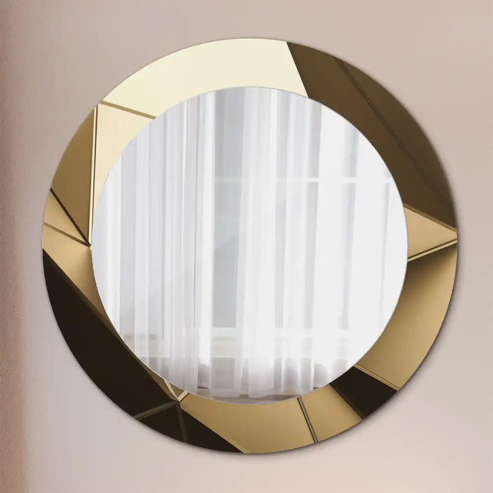 Round decorative mirror Modern abstraction