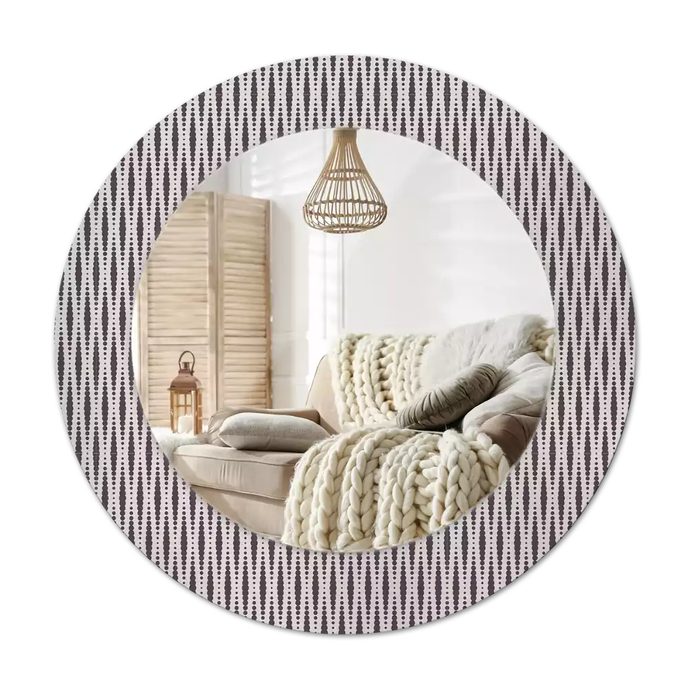 Round decorative mirror Geometric dot pattern