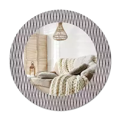 Round decorative mirror Geometric dot pattern