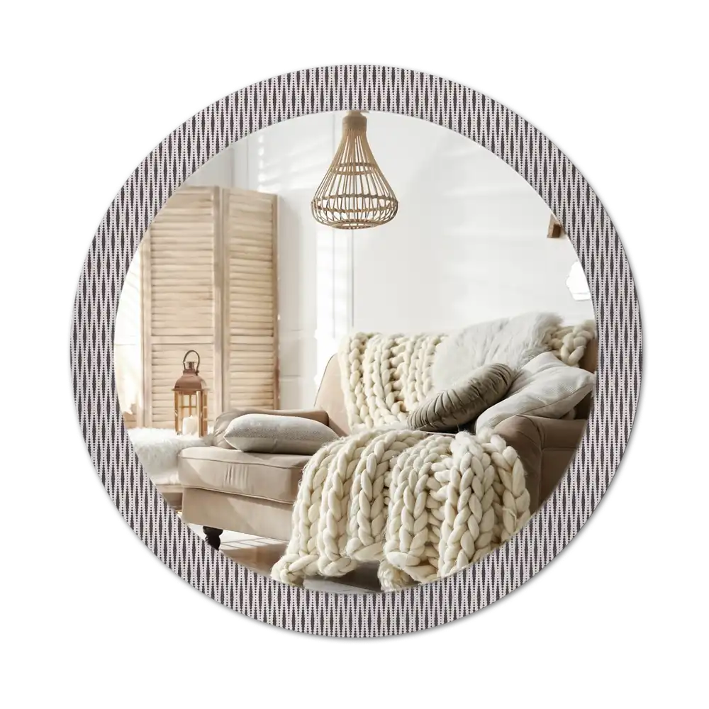 Round decorative mirror Geometric dot pattern
