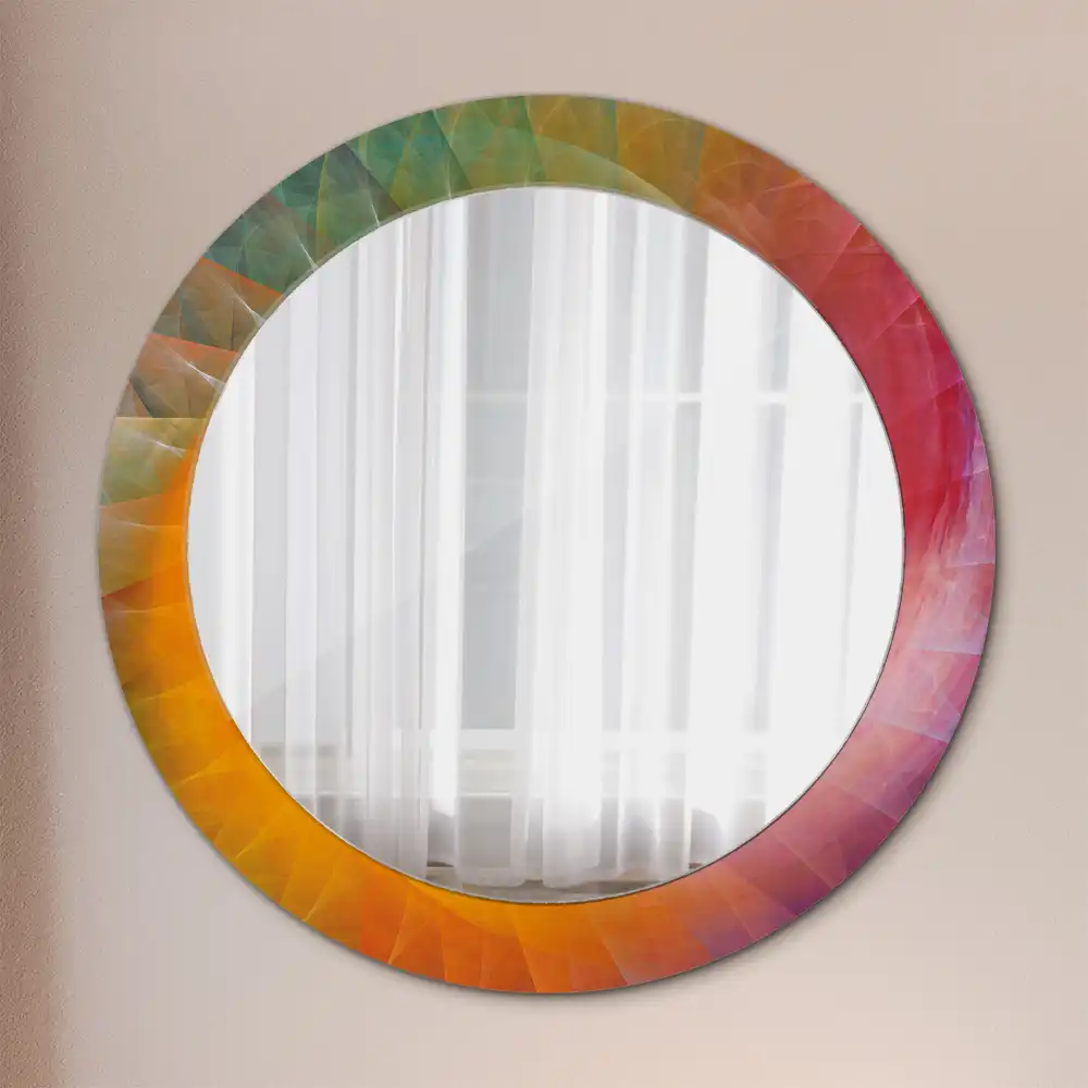 Round printed mirror Color palette