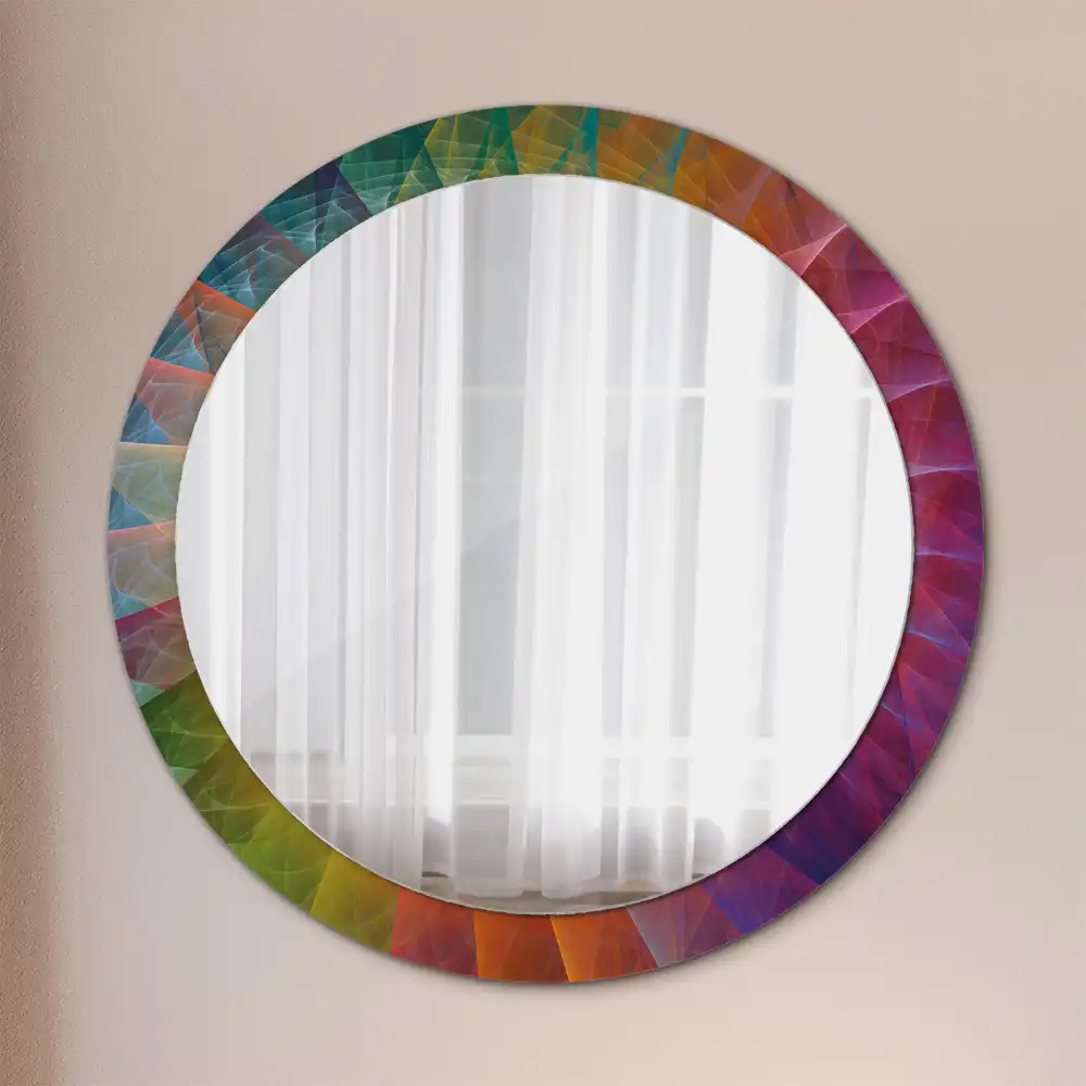 Round printed mirror Color palette