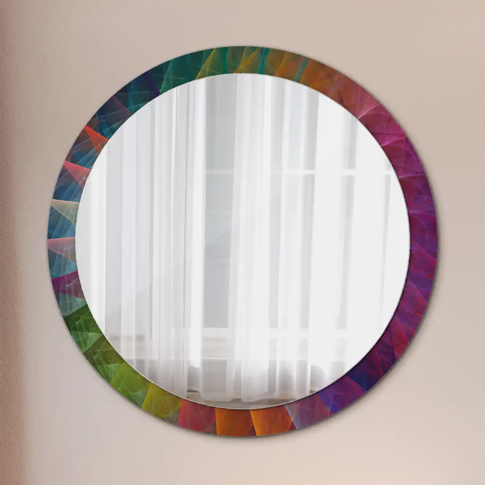 Round printed mirror Color palette
