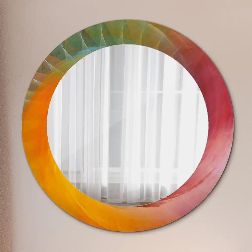 Round printed mirror Color palette