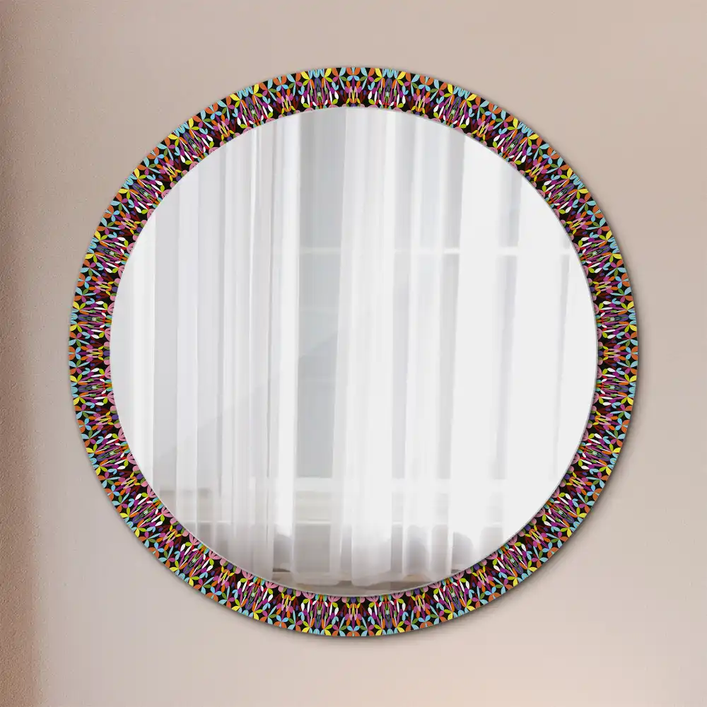Round wall mirror decor Mandala Pattern