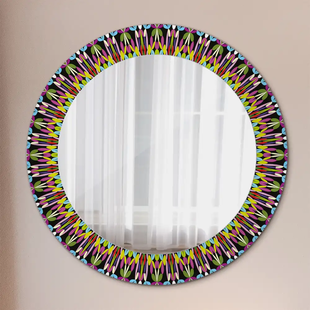 Round wall mirror decor Mandala Pattern