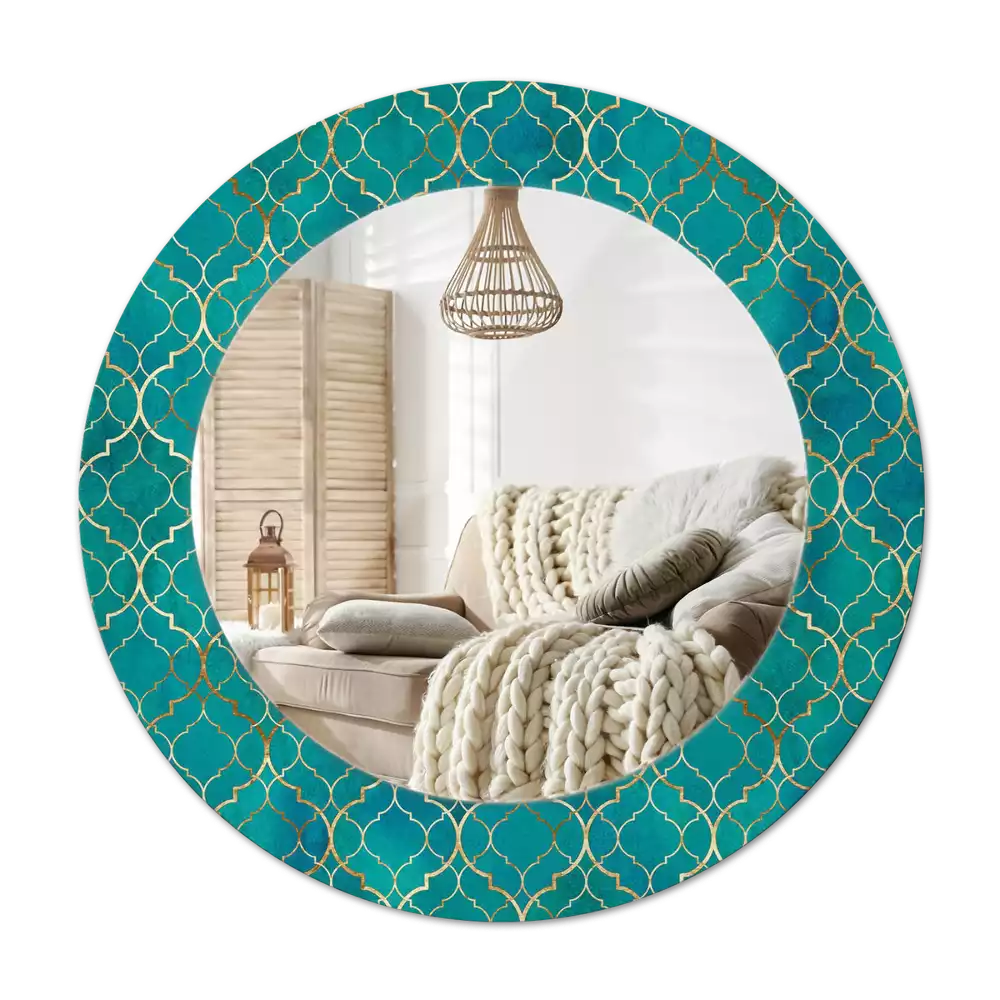 Round decorative mirror Color composition