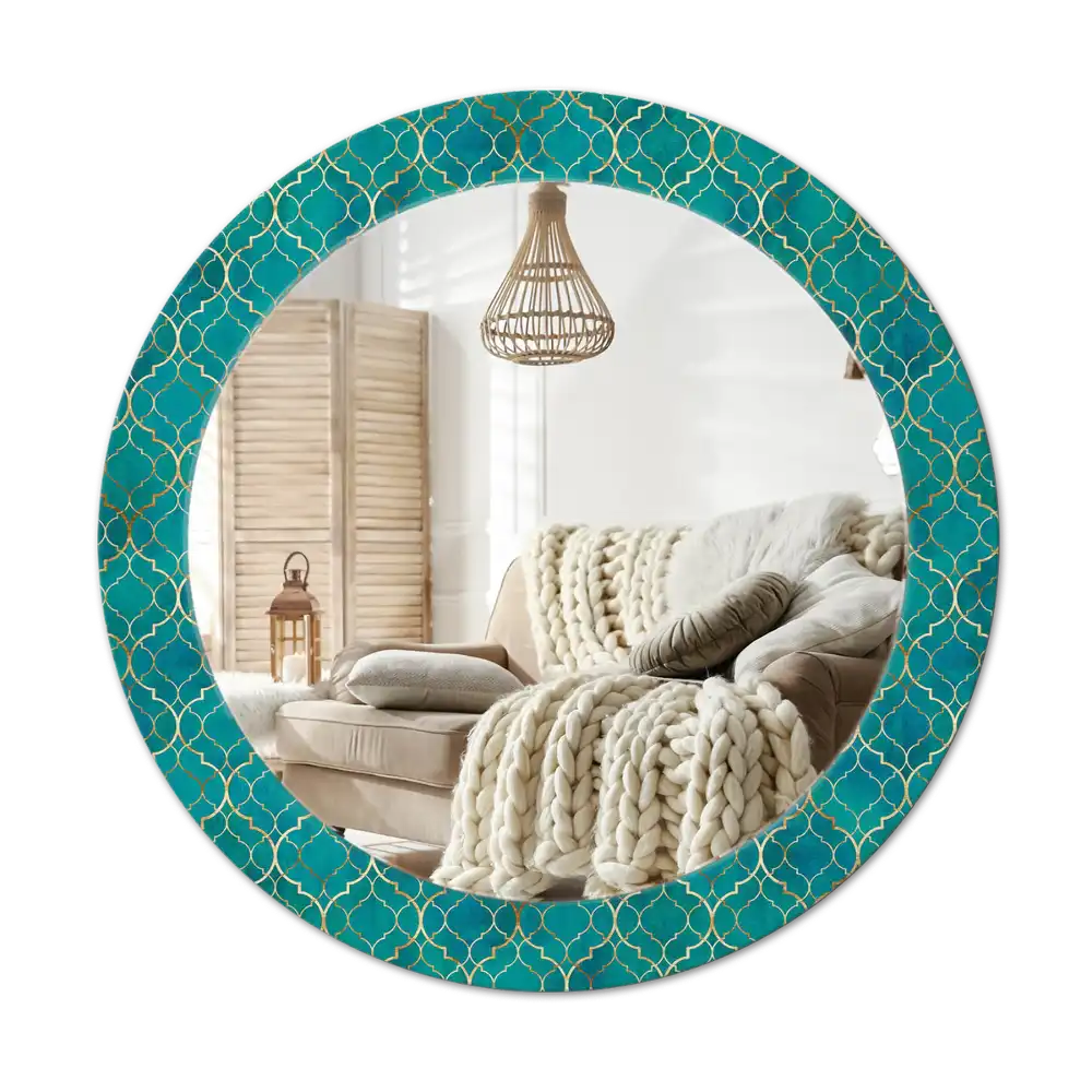 Round decorative mirror Color composition