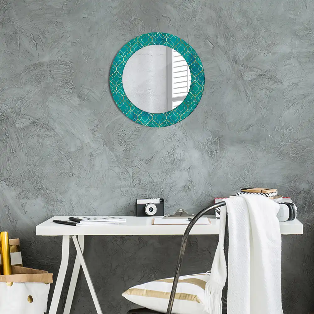 Round decorative mirror Color composition