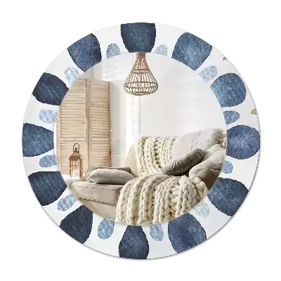 Round wall mirror decor Moon mandala