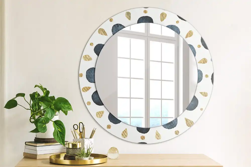 Round wall mirror decor Moon mandala
