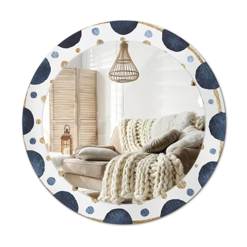 Round wall mirror decor Moon mandala
