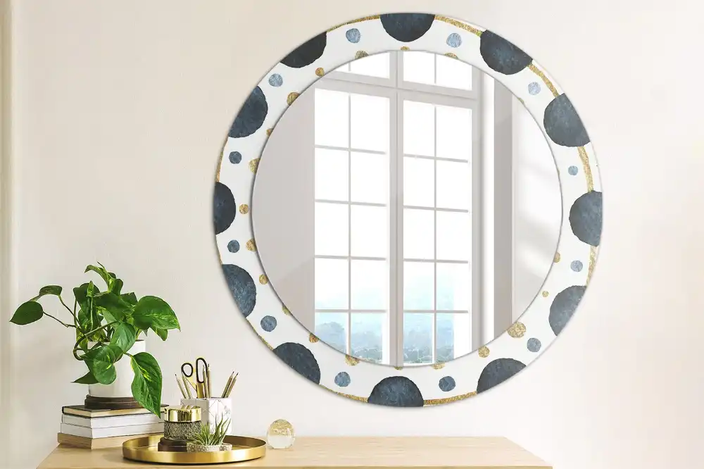 Round wall mirror decor Moon mandala