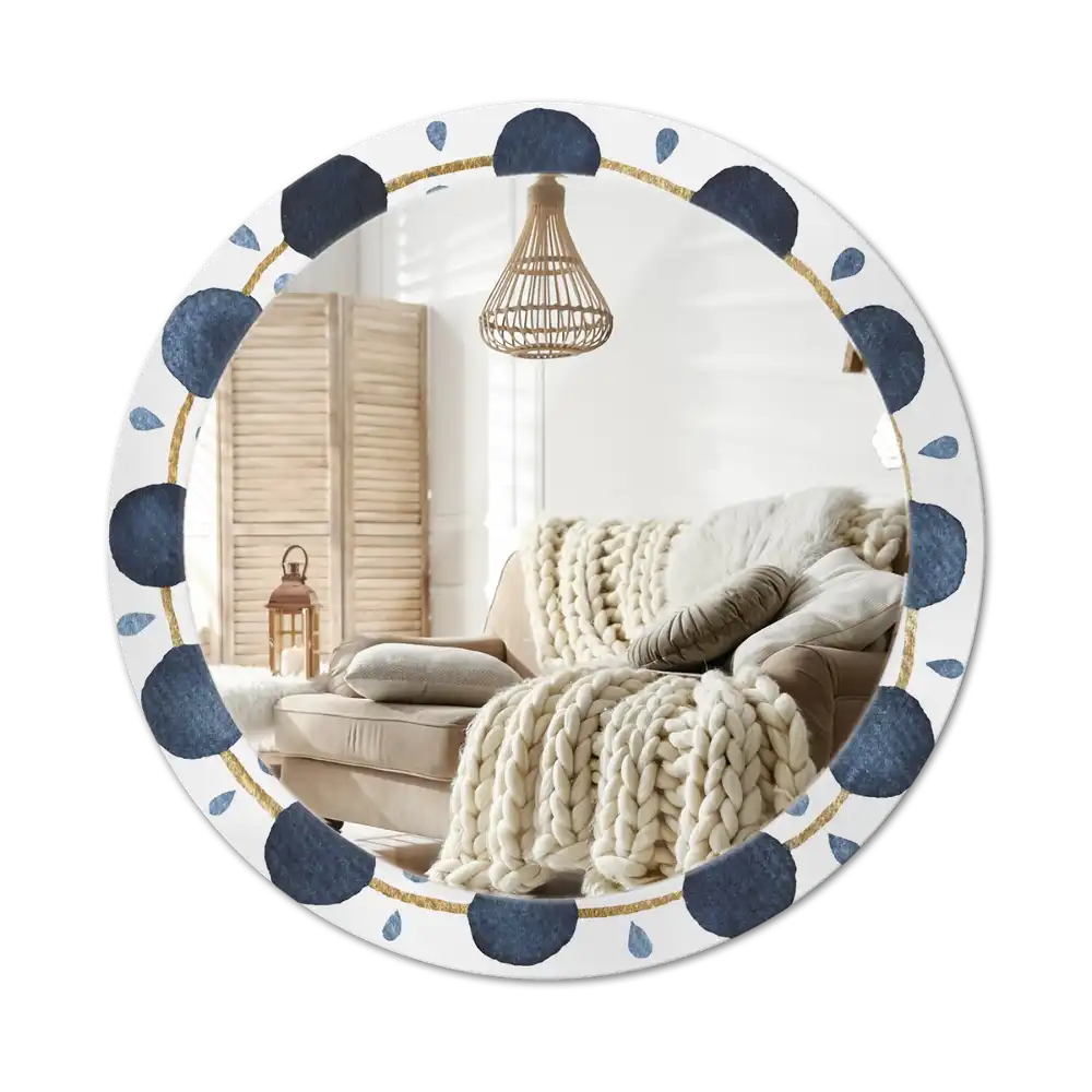 Round wall mirror decor Moon mandala