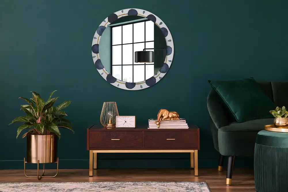 Round wall mirror decor Moon mandala