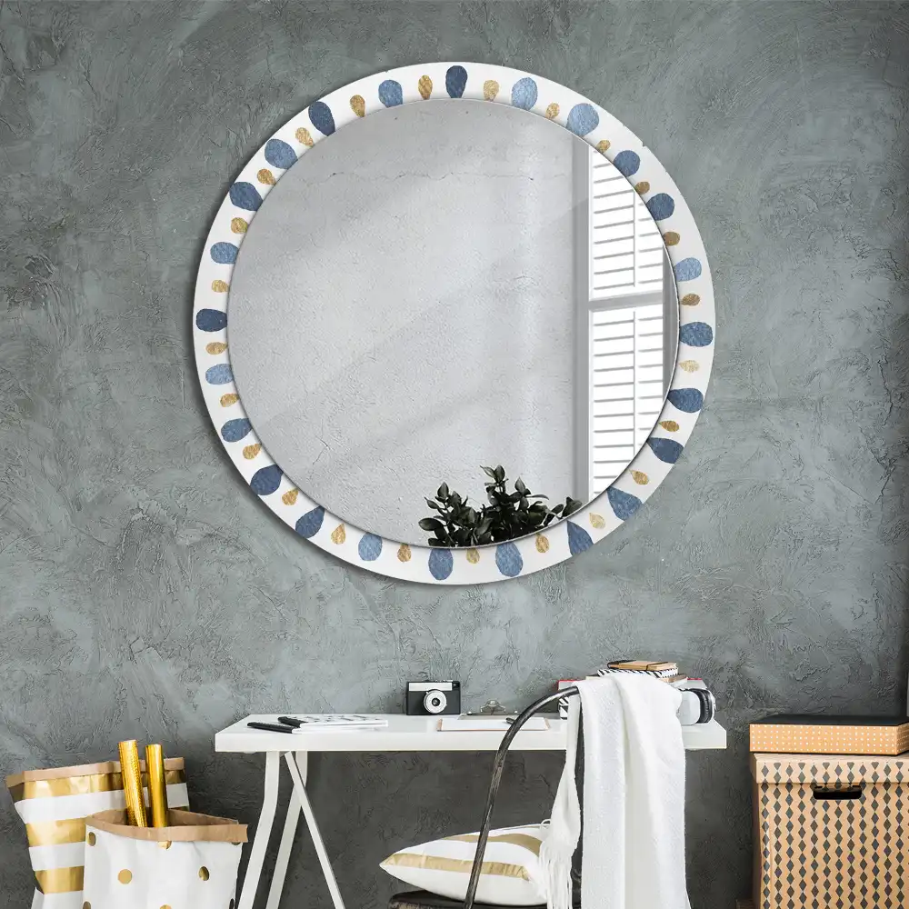 Round wall mirror decor Moon mandala