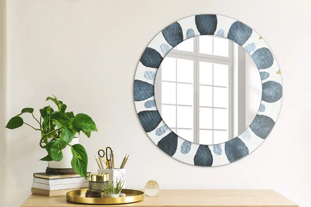 Round wall mirror decor Moon mandala