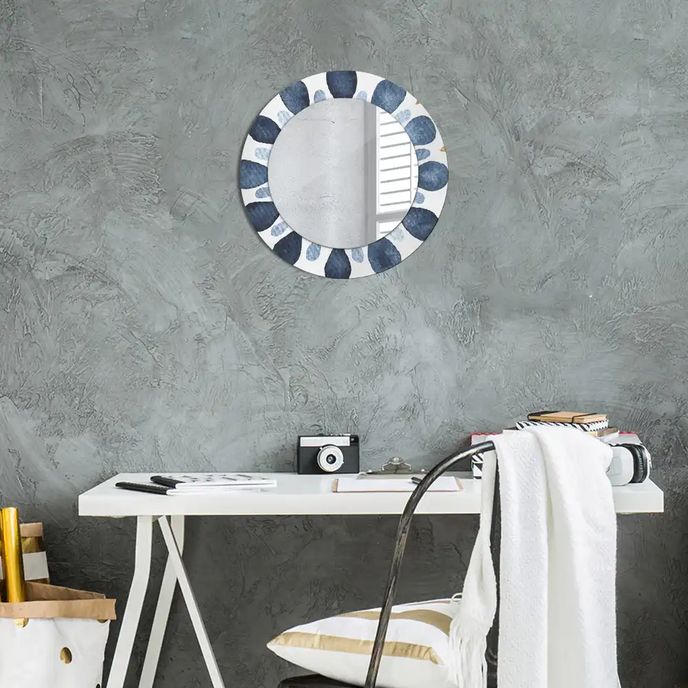 Round wall mirror decor Moon mandala