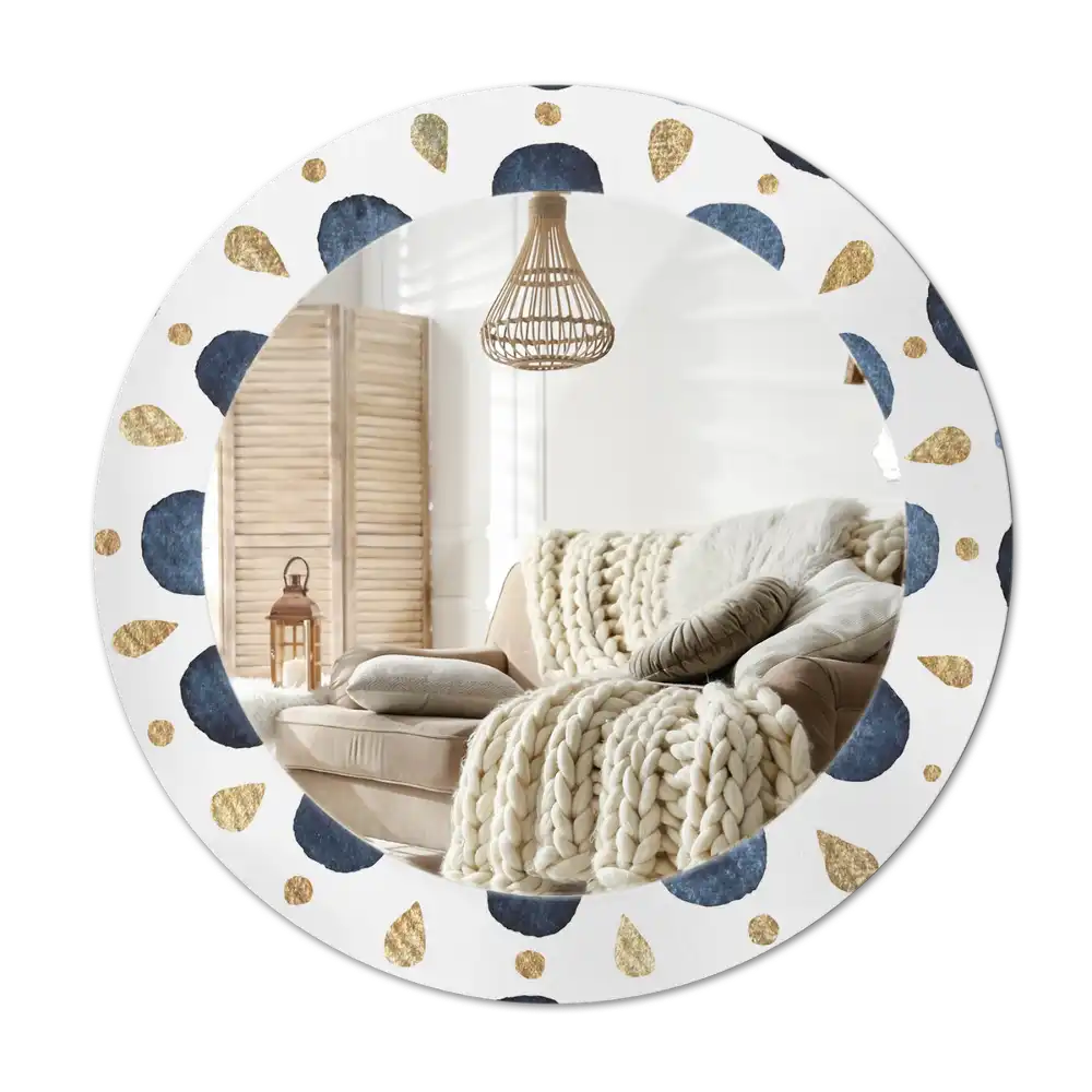 Round wall mirror decor Moon mandala