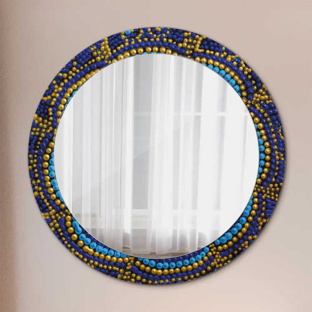 Round wall mirror decor Carnival pattern