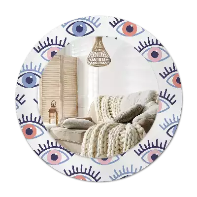 Round decorative mirror Eyes