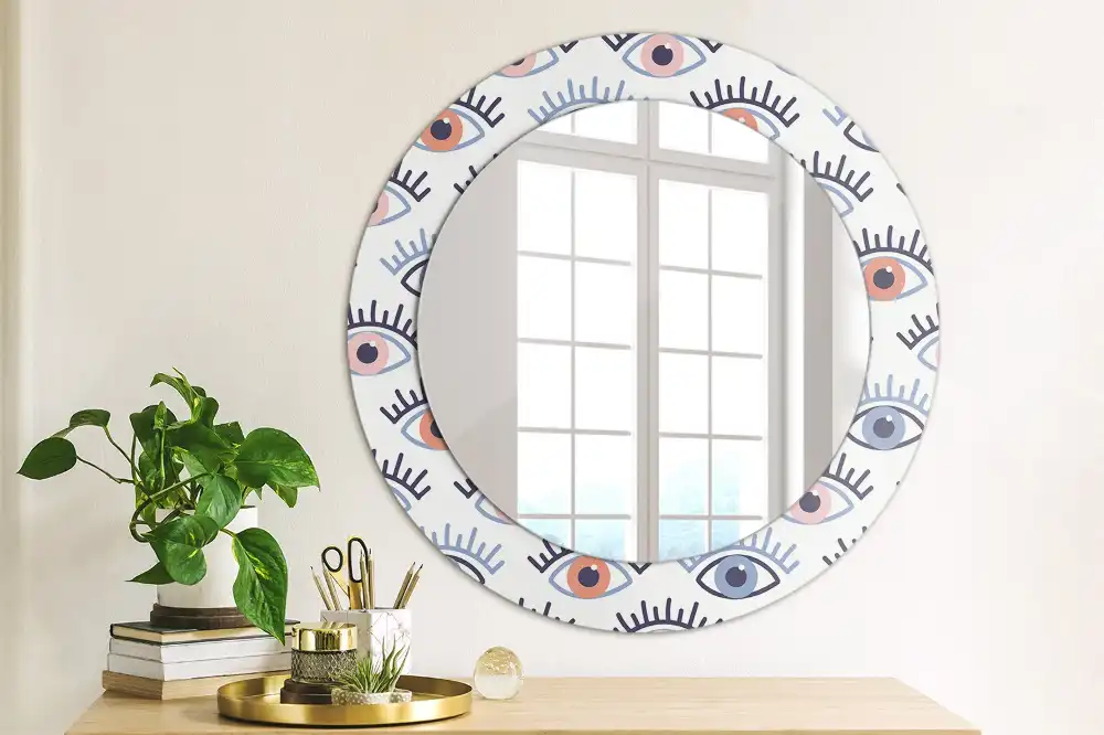 Round decorative mirror Eyes