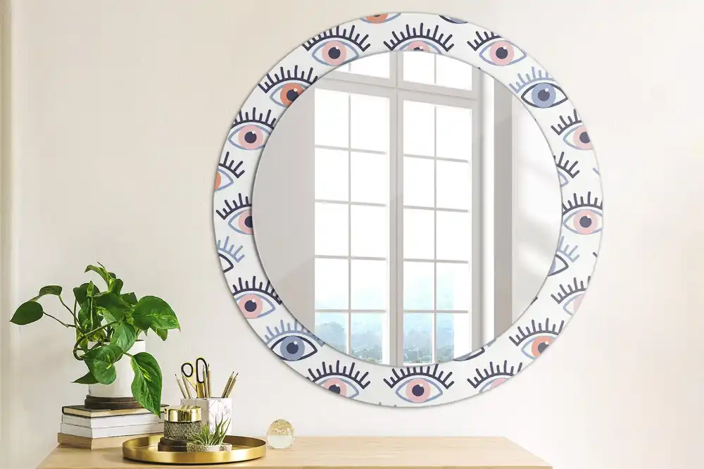 Round decorative mirror Eyes