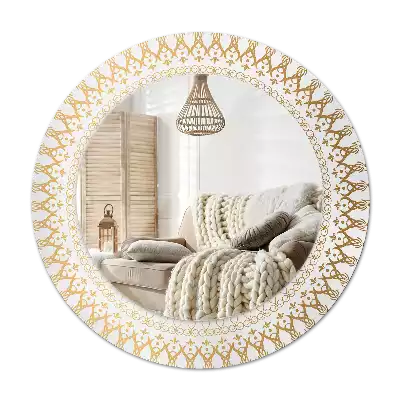 Round wall mirror decor Indian mandala