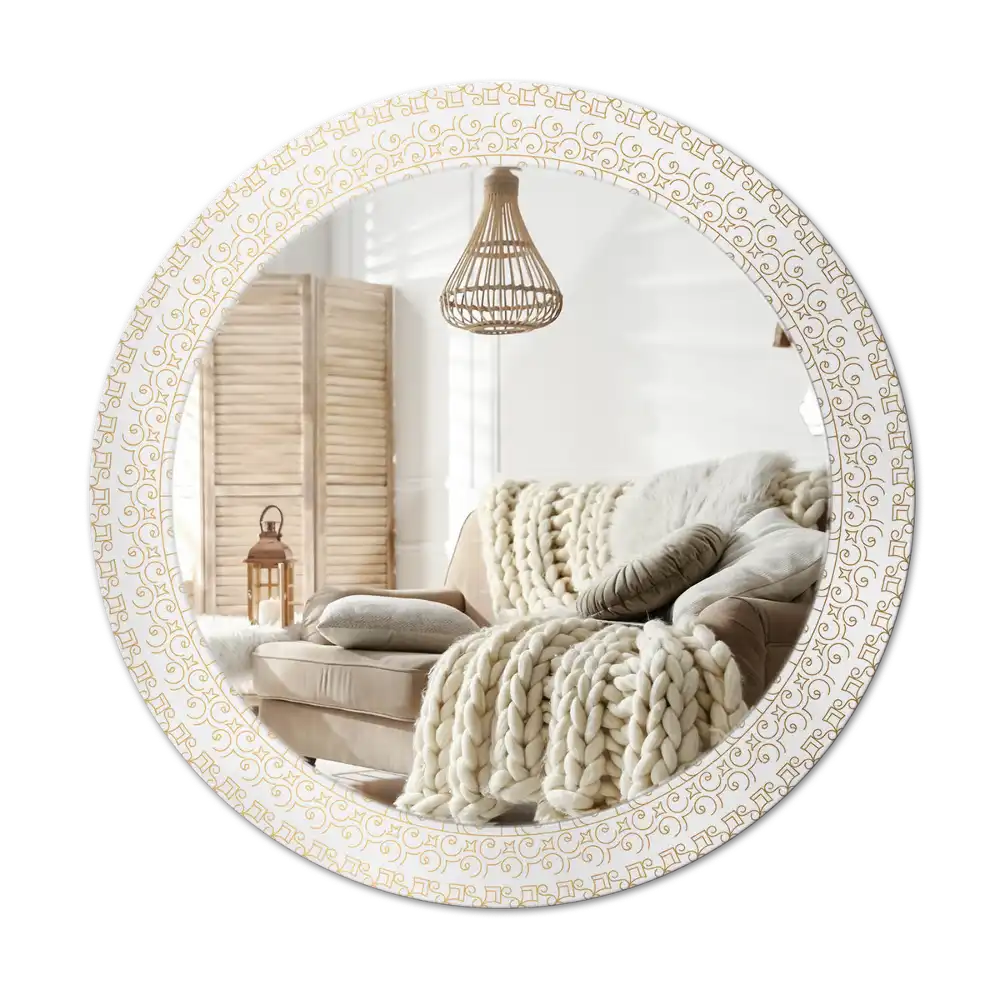 Round wall mirror decor Indian mandala