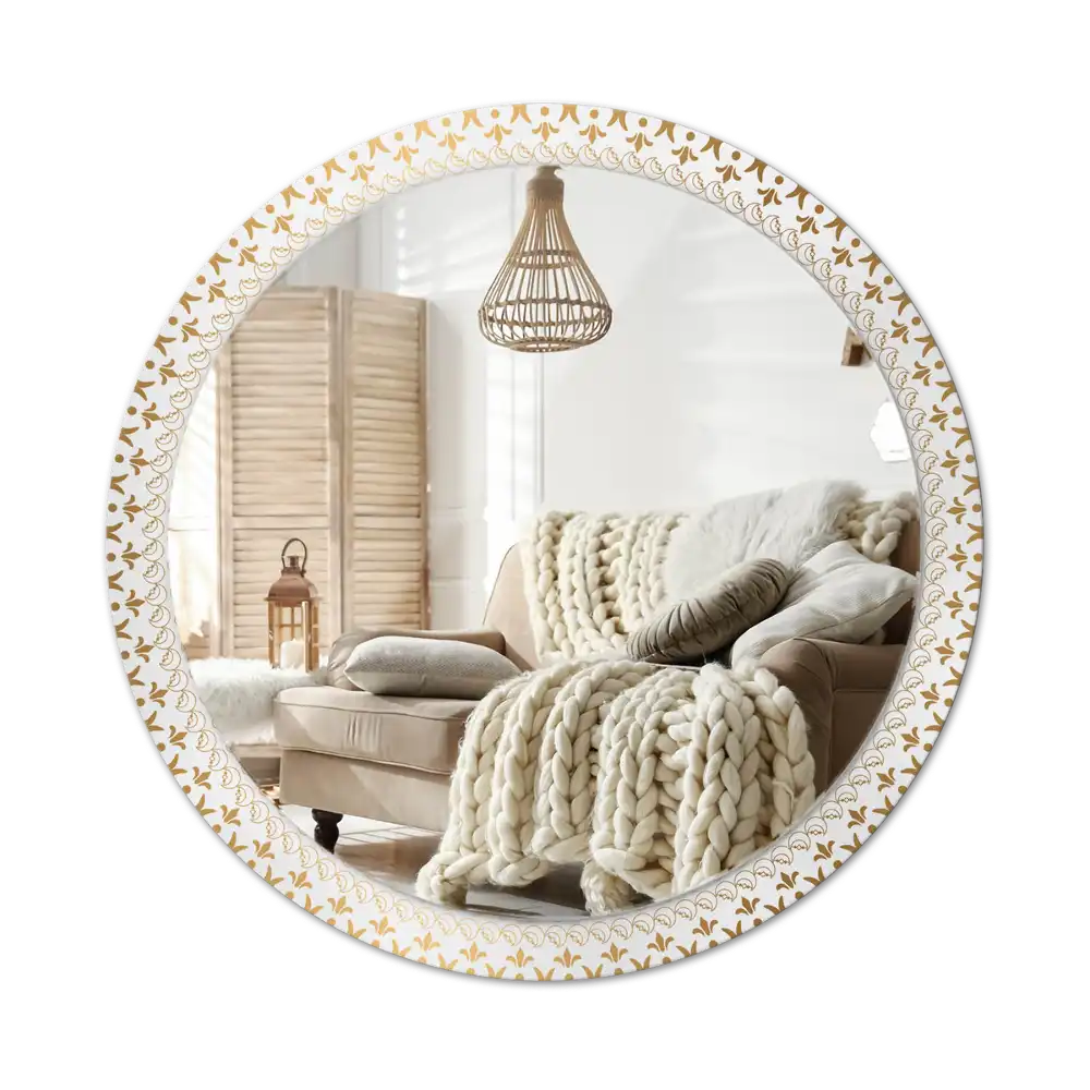 Round wall mirror decor Indian mandala